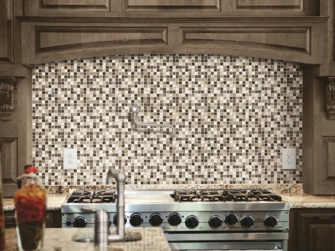 Bliss Cappucinno Glass Stone Blend Mosaic 0 | Best Tile and Wood