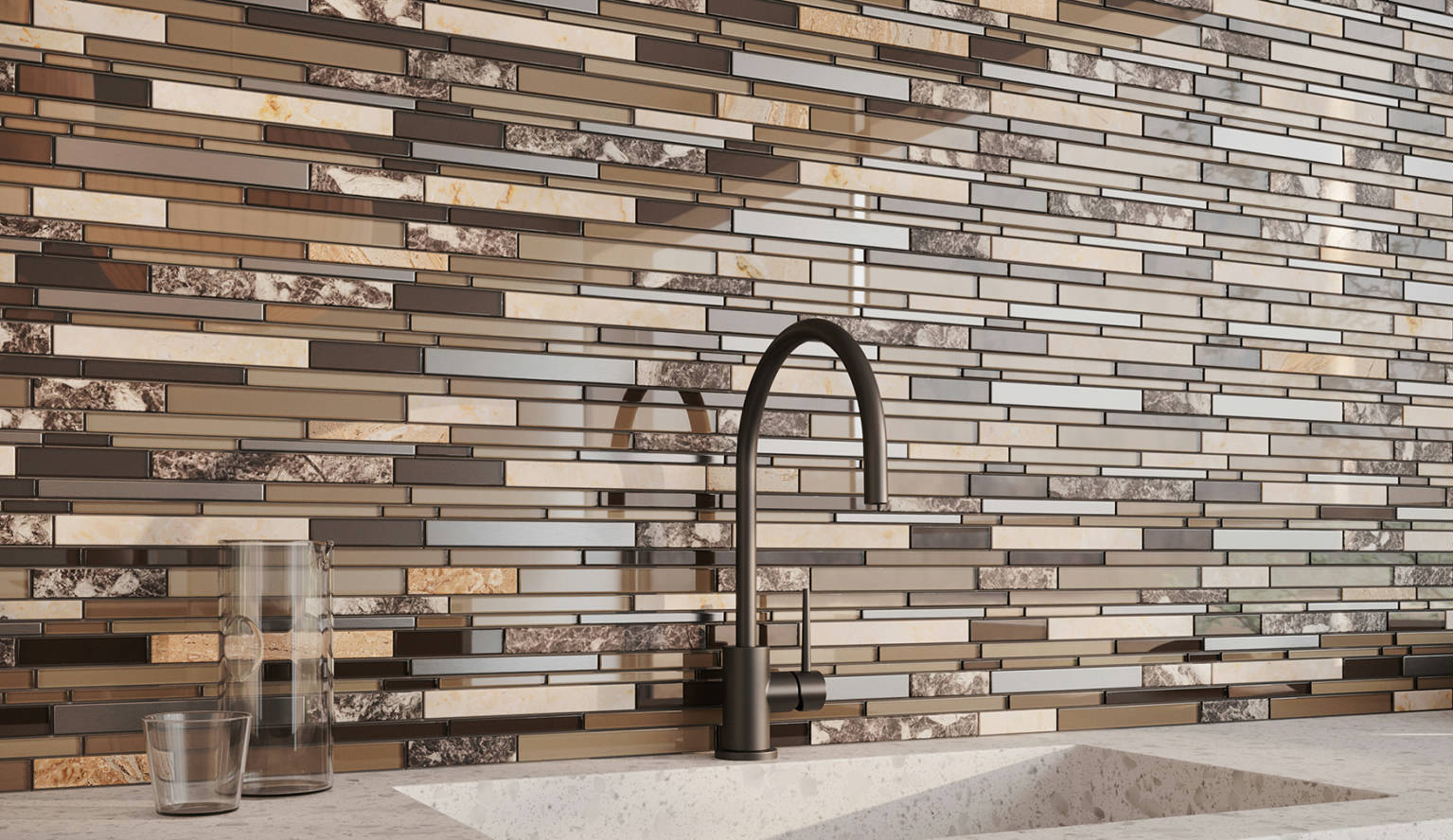 Bliss Stainless Deep Grotto 2 | Best Tile and Wood