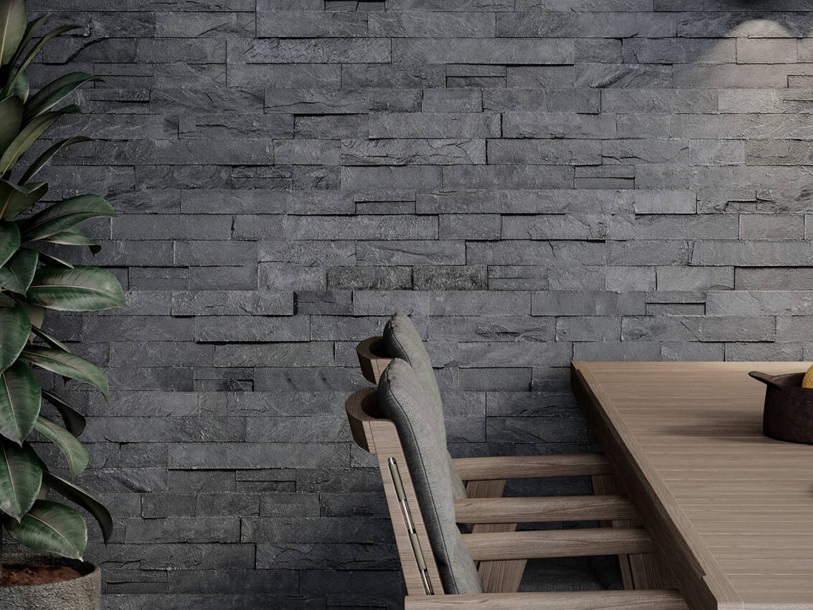Ledger Stone Carbon 6x24 Split Face | Best Tile and Wood