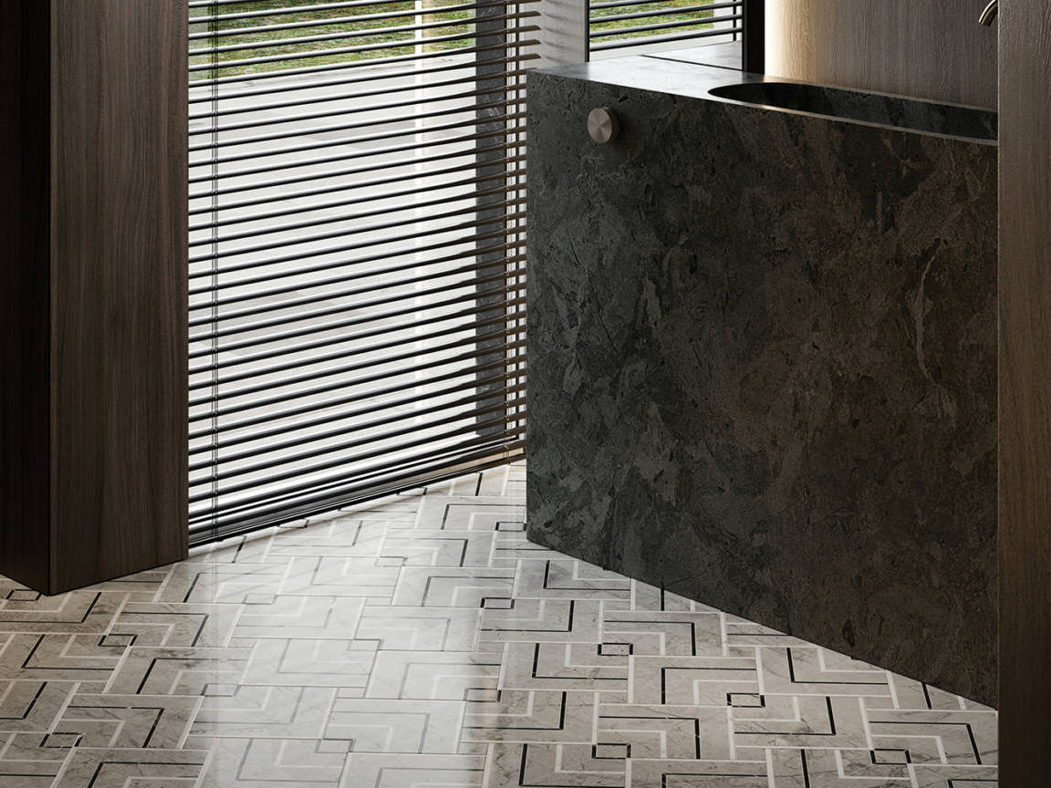 Luxury Roma Argento Picco Mosaic 2 | Best Tile and Wood