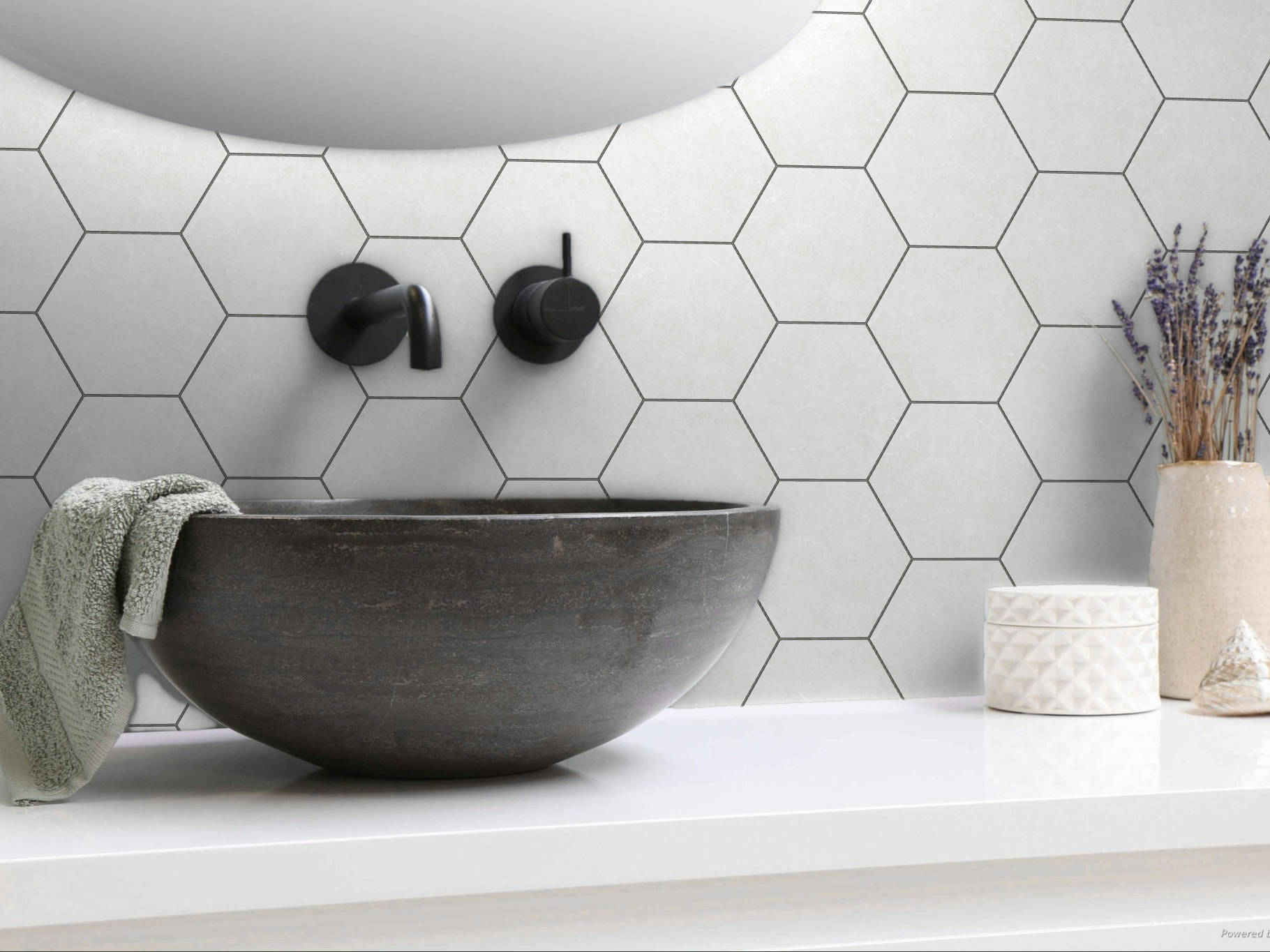 Form 5.5X6.3” White Hexagon | Best Tile and Wood