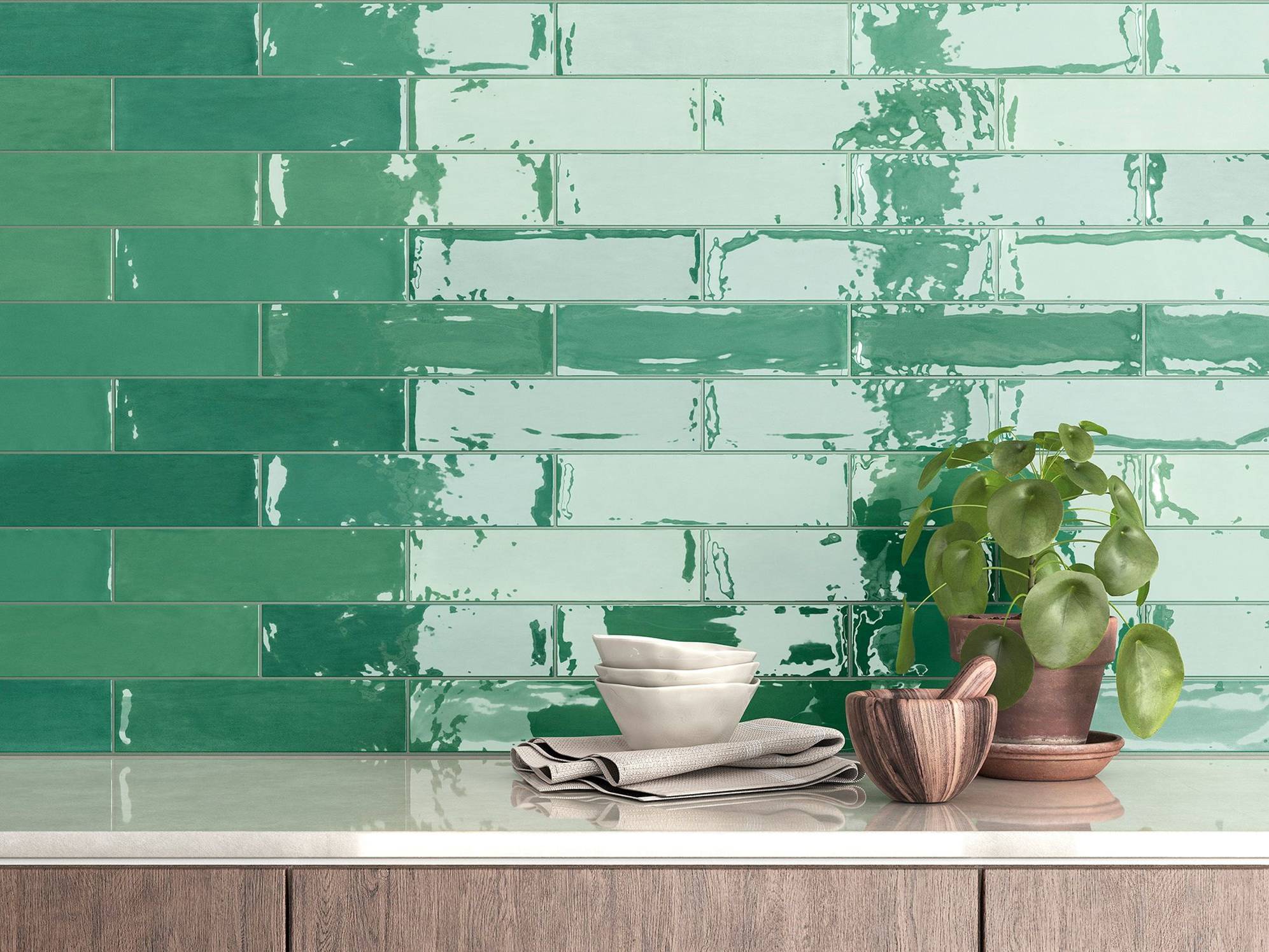 Morocco Green 3x11 | Best Tile and Wood