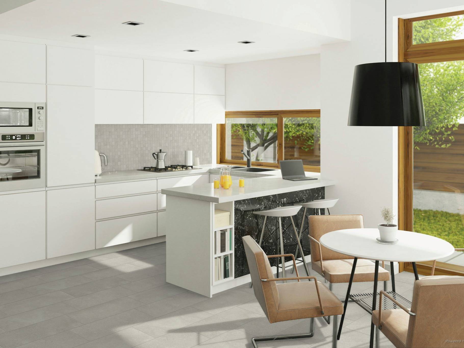 Madison 12x24 and 2x2 Glacier Matte 2 | Best Tile and Wood
