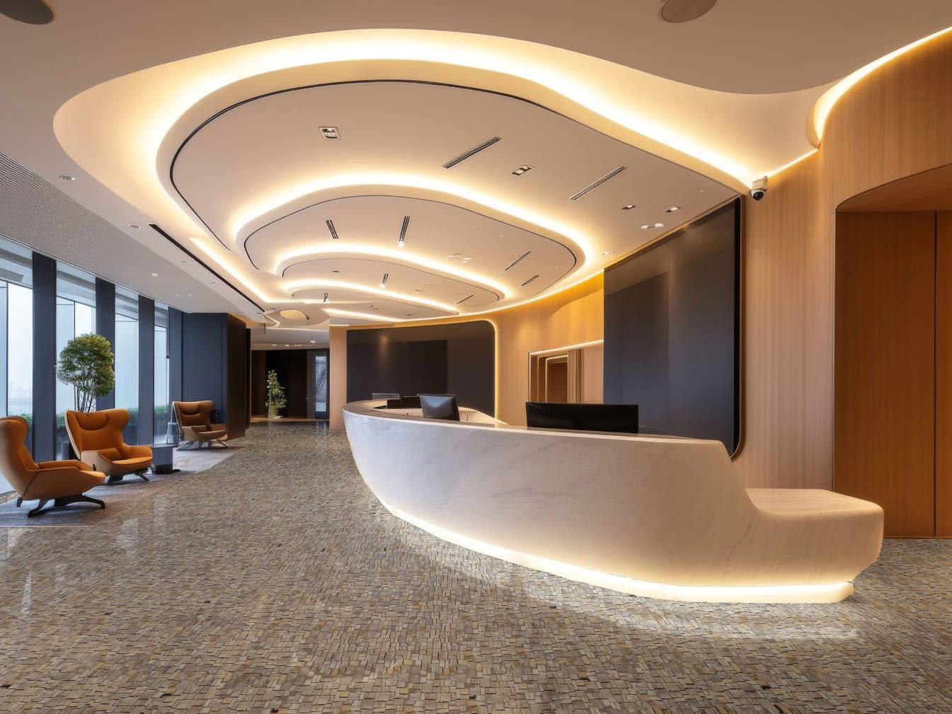 Cubic Fossil Wood Stone  | Best Tile and Wood