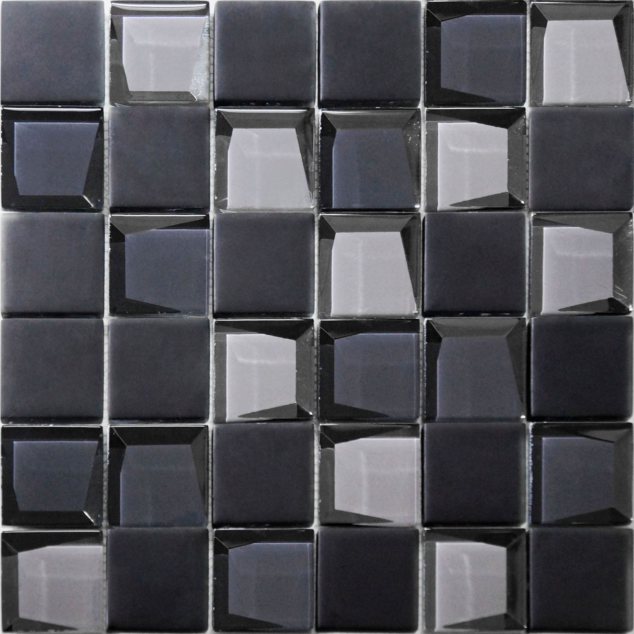 Glass 2"x2" Grey Mix Mosaic | Best Tile and Wood