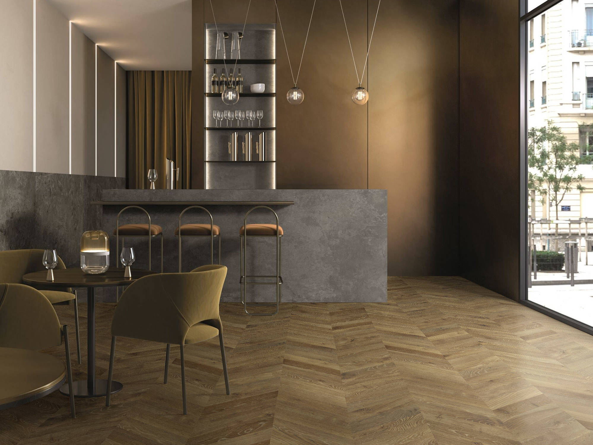 True Earth Chevron 3 | Best Tile and Wood