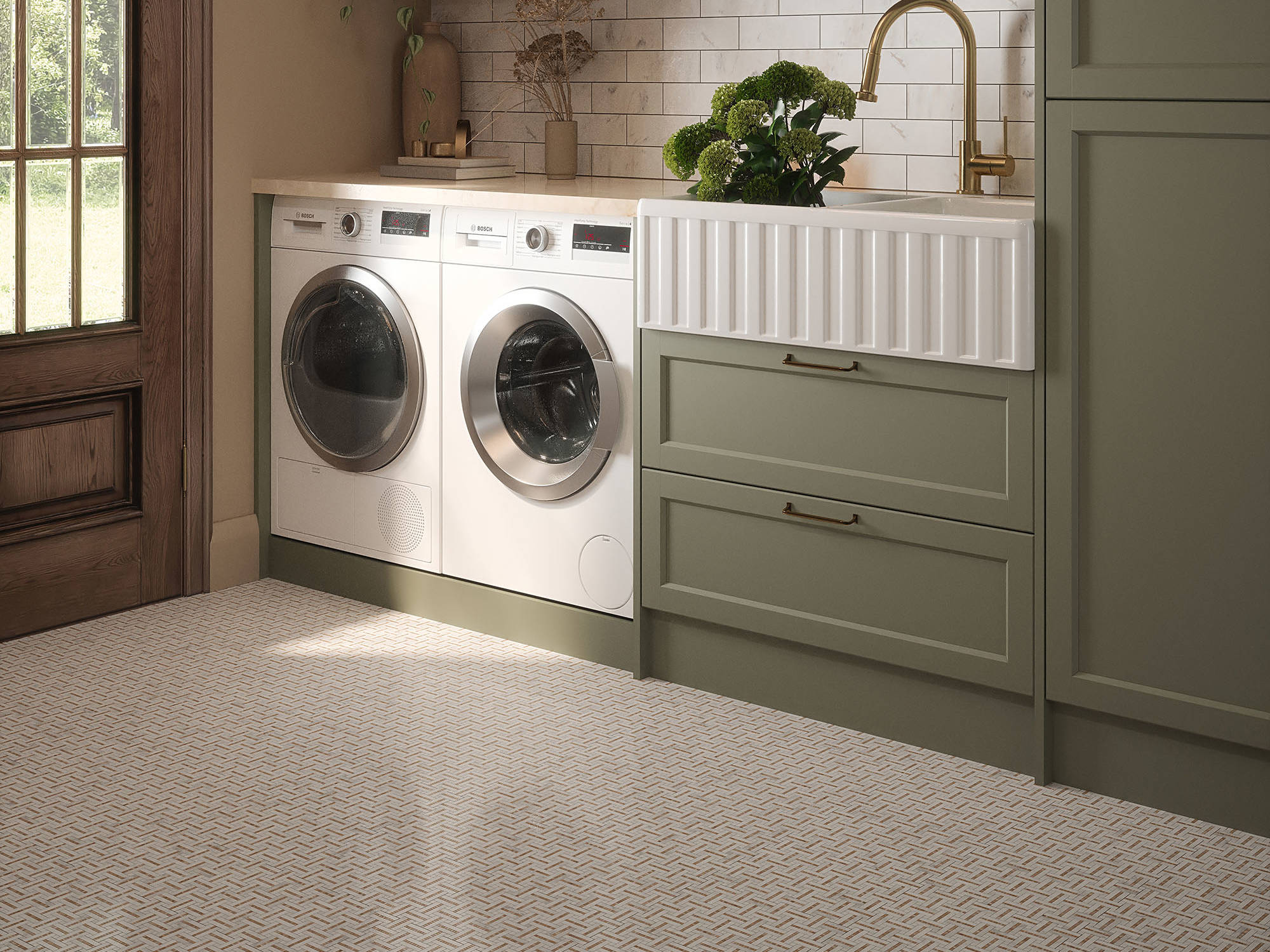 Gazebo Cream Mosaic | Best Tile and Wood