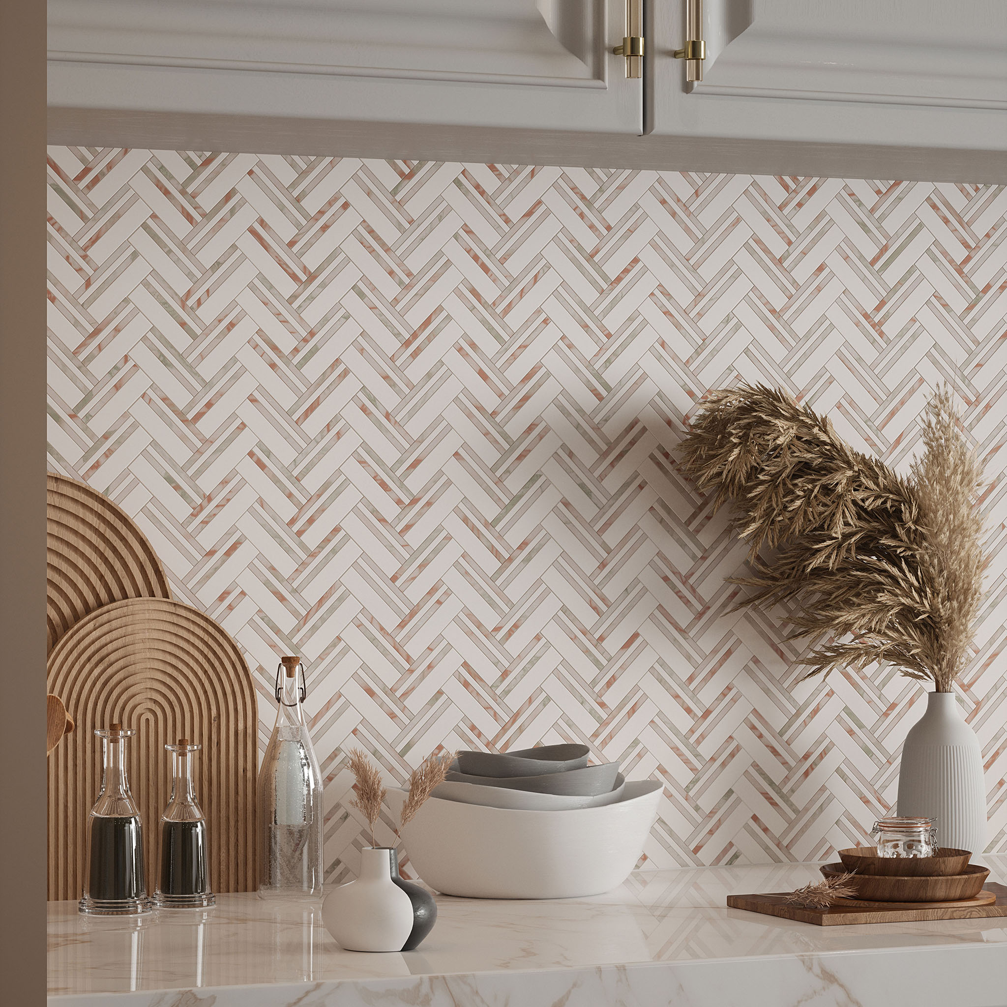 Rosey Weave Mosaic | Best Tile and Wood