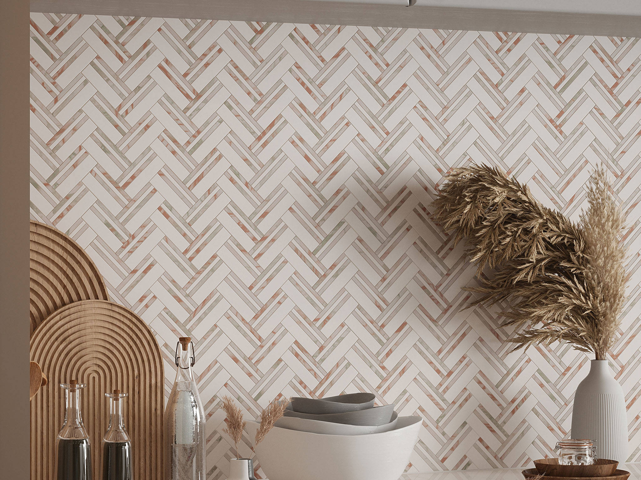 Rosey Weave Mosaic | Best Tile and Wood