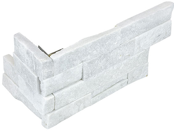 Ledger Stone 6x18 Glacier Assembled Corner | Best Tile and Wood