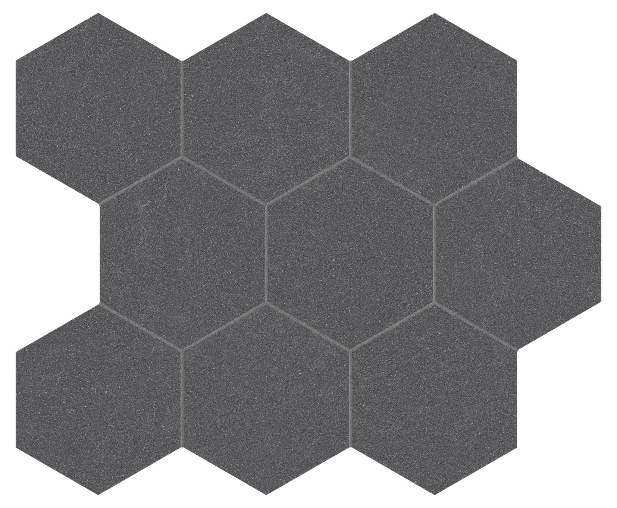 Serena 4" Hex Flint | Best Tile and Wood