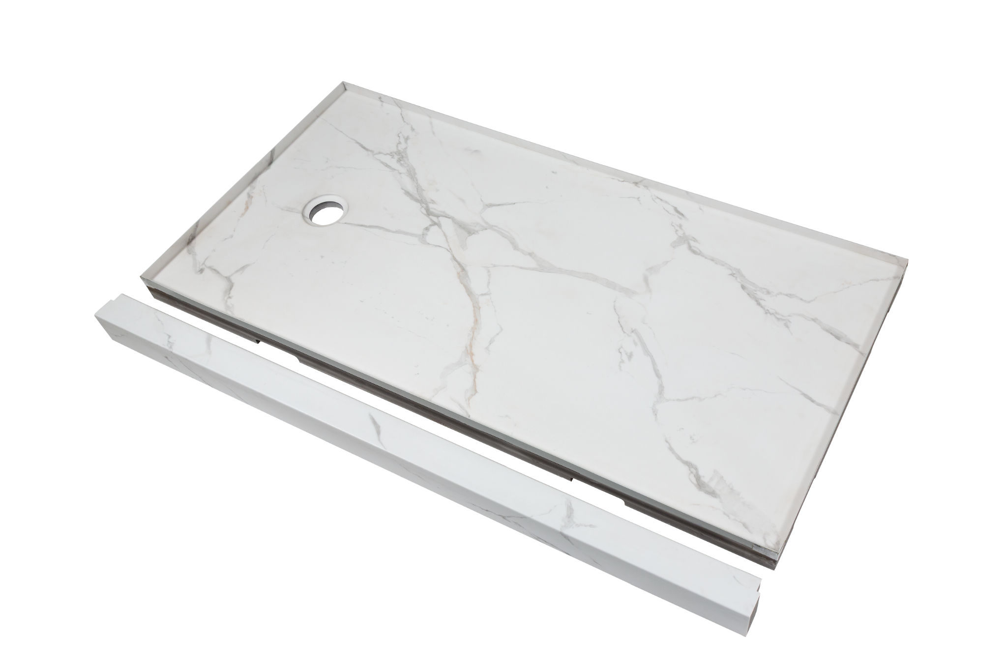 Shower Pan 30x60 Bianco Marble | Best Tile and Wood