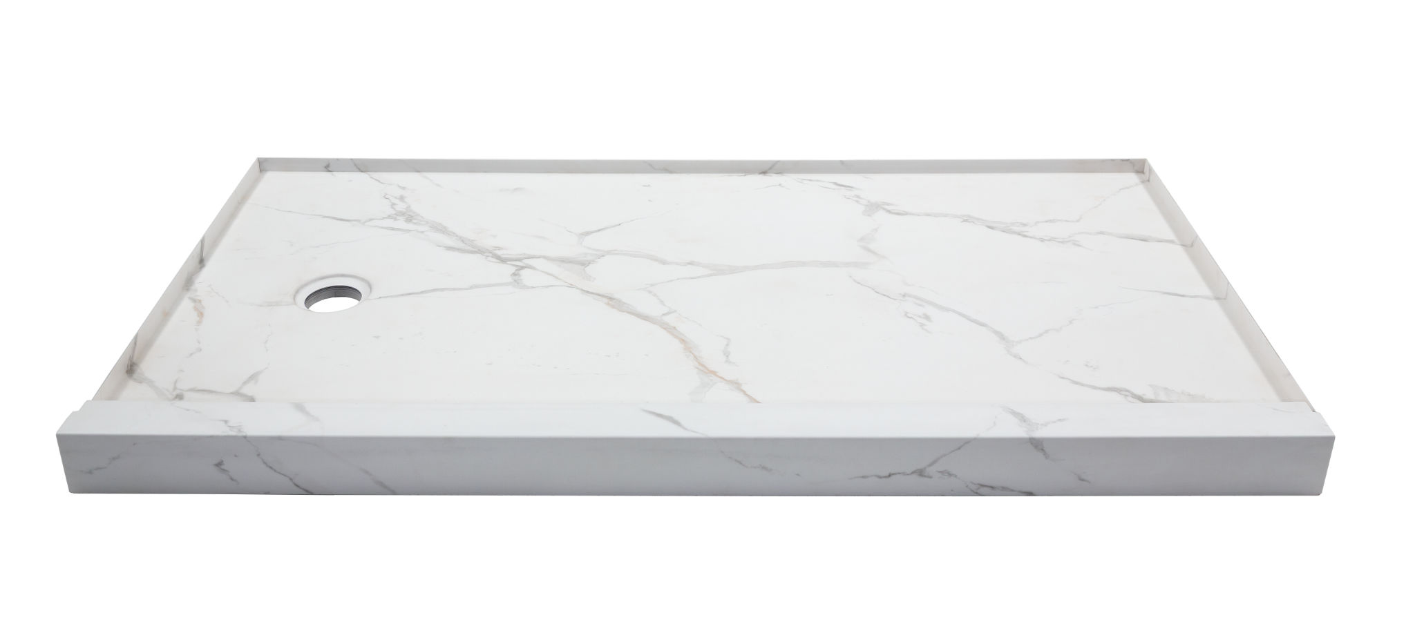 Shower Pan 30x60 Bianco Marble | Best Tile and Wood