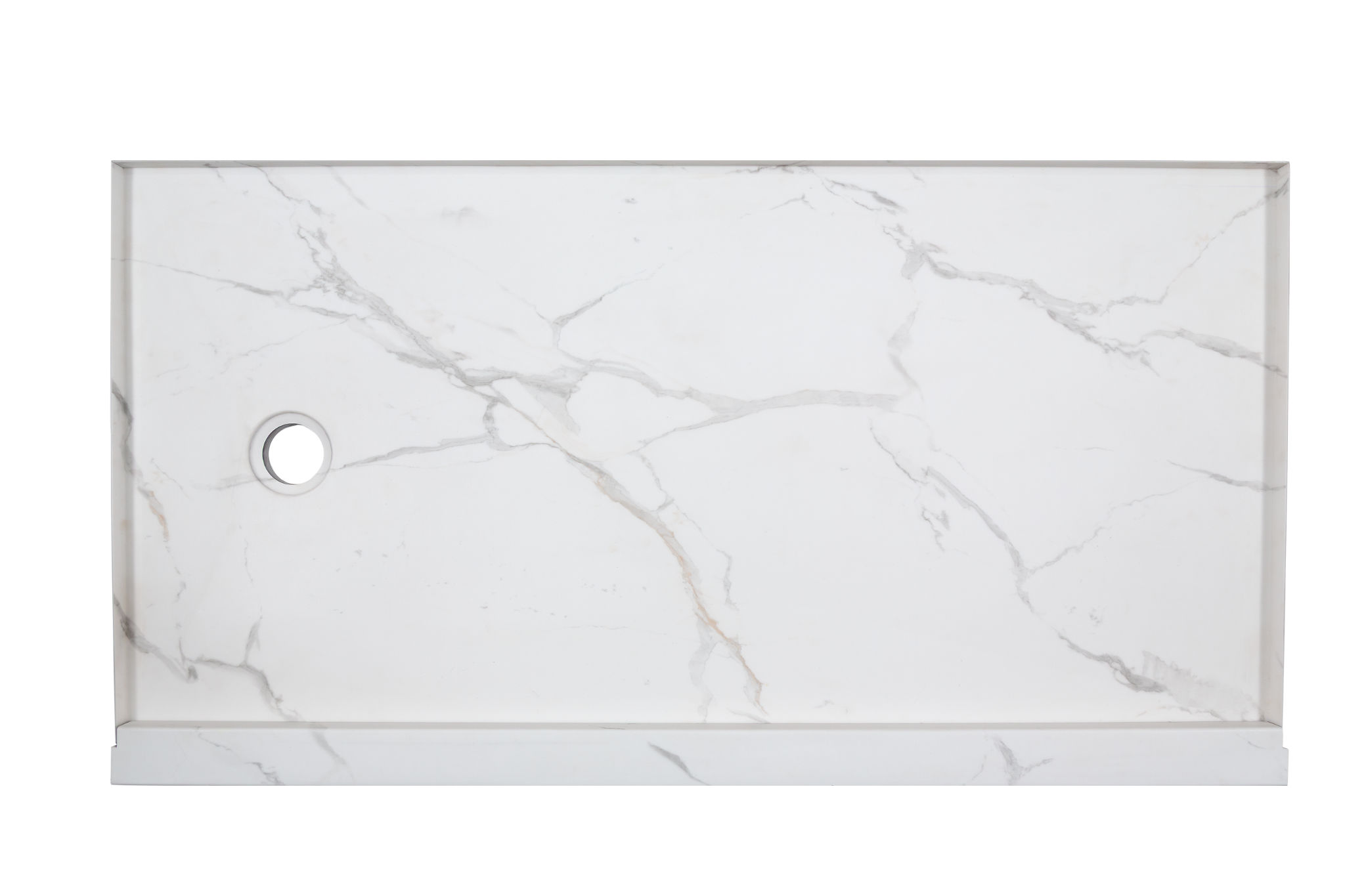 Shower Pan 32x60 Bianco Marble | Best Tile and Wood