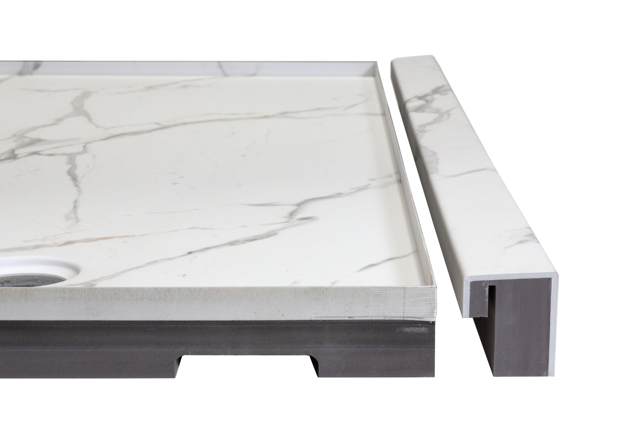 Shower Pan 32x60 Bianco Marble | Best Tile and Wood
